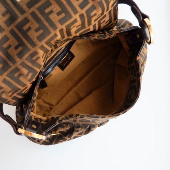 Authentic Preowned Vintage Fendi Brown Zucca Chef Shoulder Bag - Picture 12 of 16